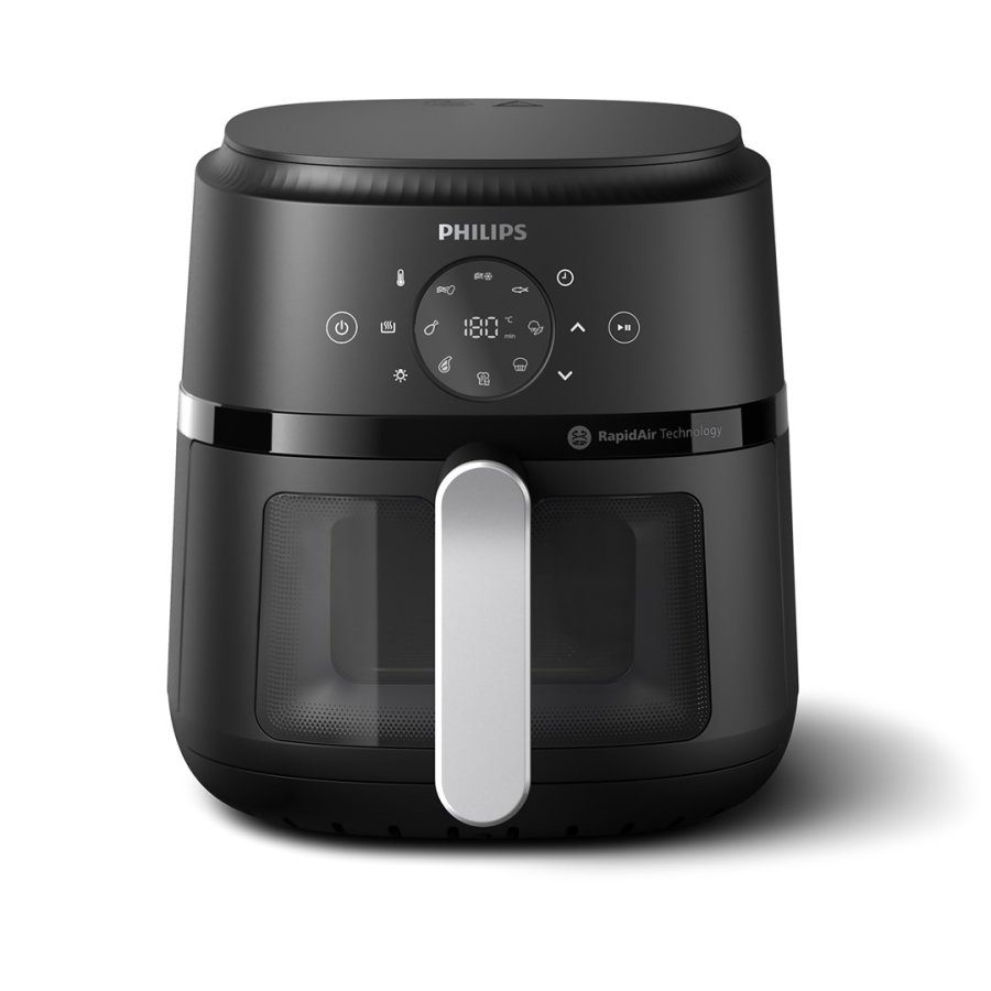 Varmluftsfrituregryde Philips NA221/00 1500 W 4,2 L Sort/Slvfarvet #5