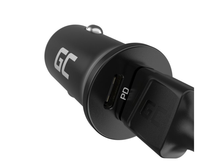 Green Cell GC PowerRide Nano38 38W 6A 1x USB-C 1x USB-A biloplader #13