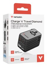 Verbatim 30190 oplader til mobil enhed Universel Sort Vekselstrm Hurtig opladning Indendrs #4