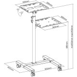 Techly ICA-TB TPM-10 laptop stativ Sort #4
