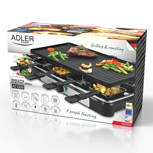 Elektrisk grill ADLER AD 6616 Sort #9