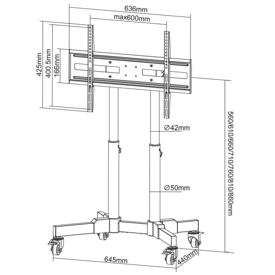 Manhattan 462679 tv-beslag 177,8 cm (70