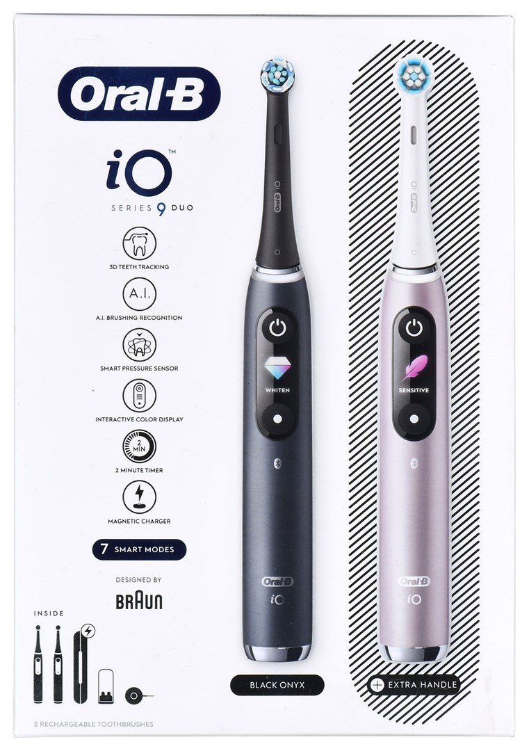 BRAUN ORAL-B ELEKTRISK TANDBRSTE IO 9N ST DUO SORT ONYX & ROSENKVARTS #5