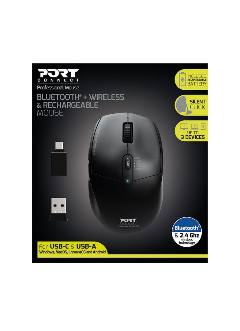 Port Designs 900715 mus Hjre hnd RF trdls + Bluetooth Optisk 2400 dpi #4