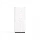 OLIV 2D ANTRACIT/HVID LUKKET REOL KOMPLET #7