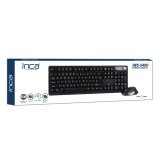 Inca IWS-549U tastatur Mus inkluderet Kontor RF tr�dl�s + USB Sort #6