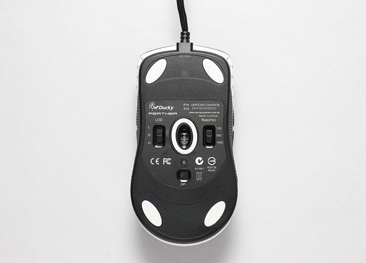 Ducky Feather mus Spil Ambidextrous USB Type-A Optisk 16000 dpi #6