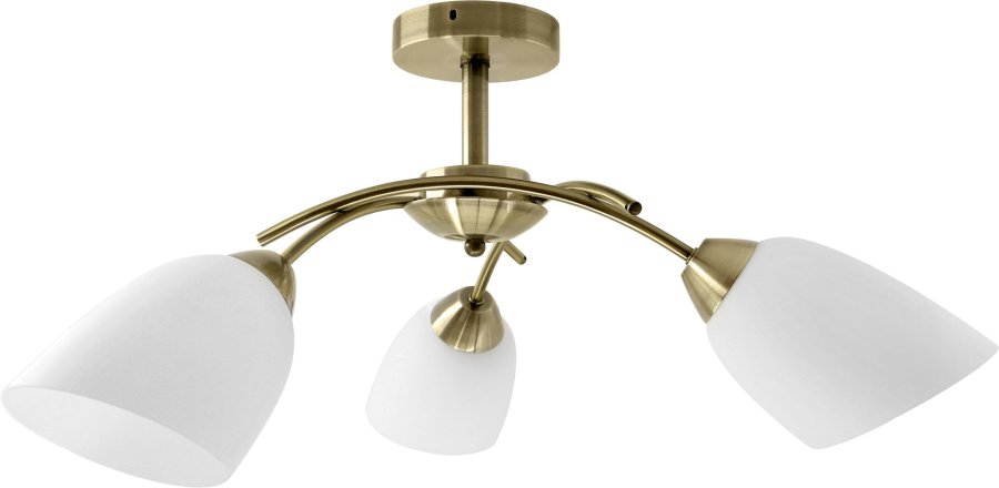 Activejet Klassisk loft lysekrone vedhng lampe NIKITA Patina triple 3xE27 til stuen #1
