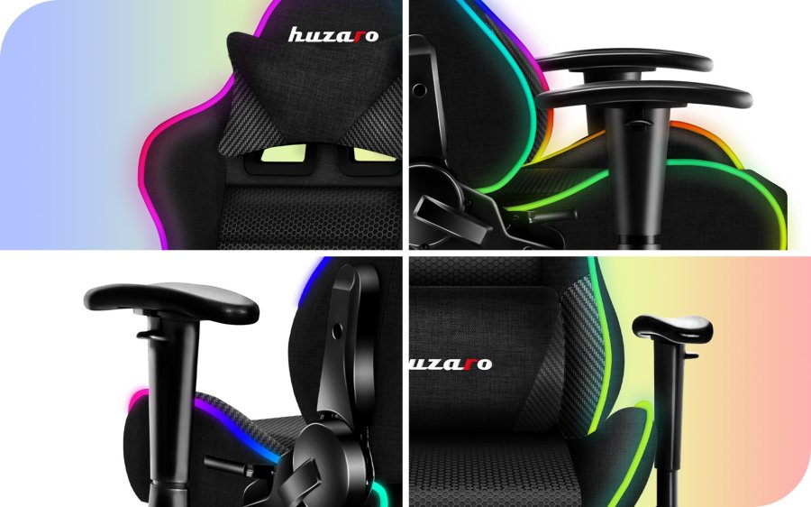 BRN GAMING STOL HUZARO RANGER 6.0 RGB MESH #5