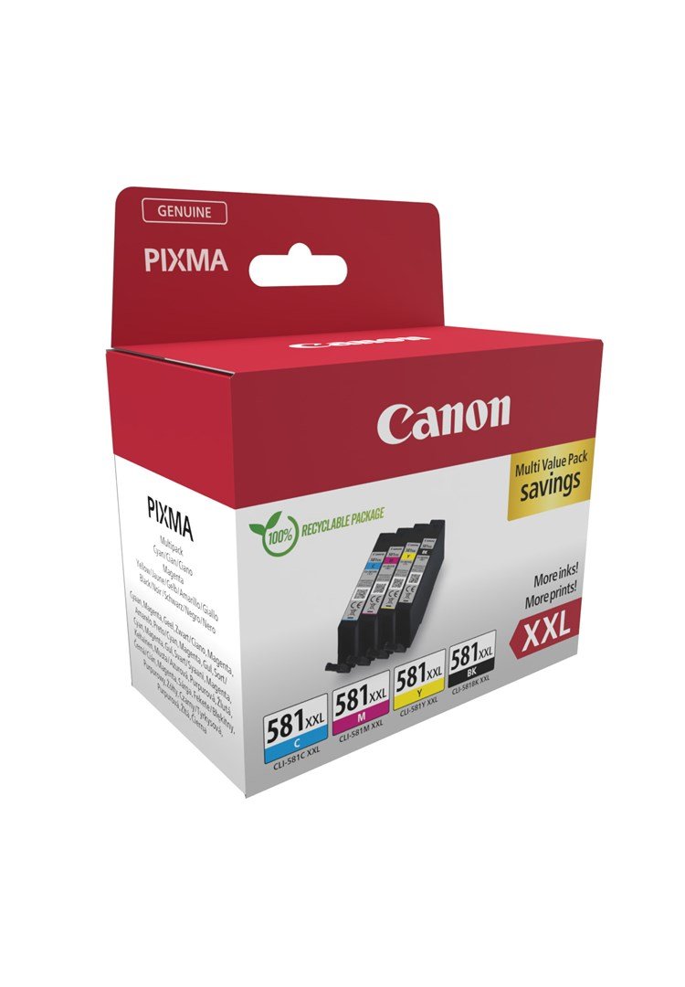 Canon 1998C007 blkpatron 4 stk Original Sort, Bl, Magenta, Gul #3