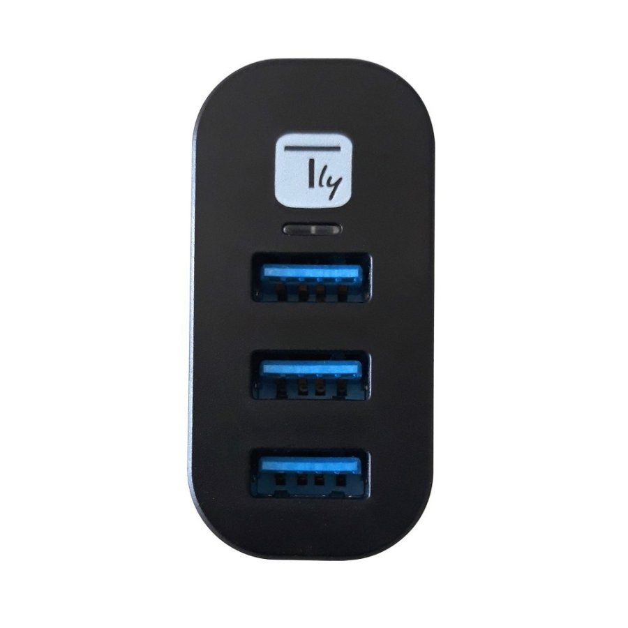 Techly IUSB3-HUB3-ROTB interface hub USB 3.2 Gen 1 (3.1 Gen 1) Type-A 5000 Mbit/s Sort #9
