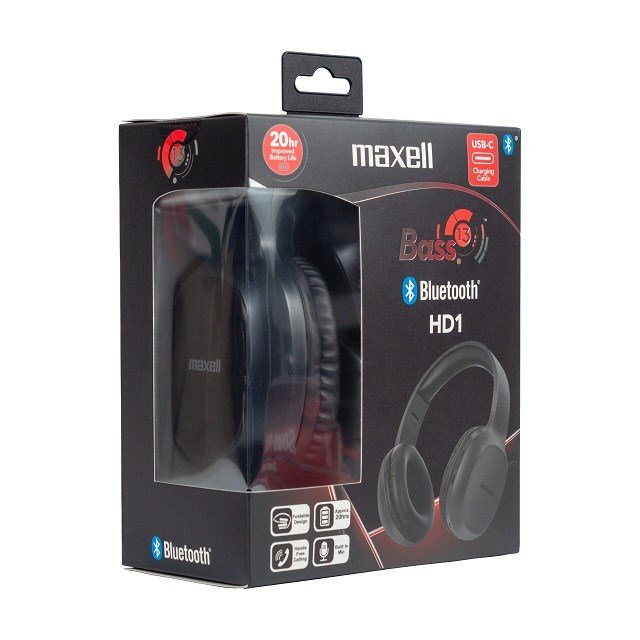 MAXELL tr�dl�se Bluetooth-hovedtelefoner HD1 BASS USB-C #3