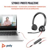 HP Poly Blackwire 3325 Stereo Microsoft Teams Certified USB-C Headset +3.5mm Plug +USB-C/A Adapter #7