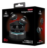 Krger&Matz KMPG3 hovedtelefoner/headset Trdls I rerne Spil Bluetooth Sort, Bl #6