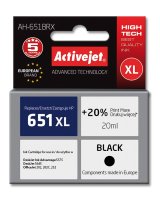 Activejet AH-651BRX blk (erstatning HP 651 C2P10AE; Premium; 20 ml; sort) #1