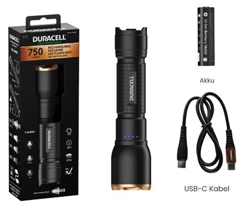 Duracell DF750R Lommelygte sort #6