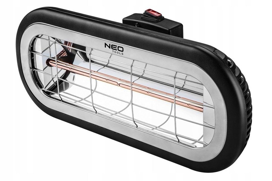 NEO TOOLS 90-032 elektrisk varmeapparat Infrard Indendrs & udendrs 2000 W Sort #2