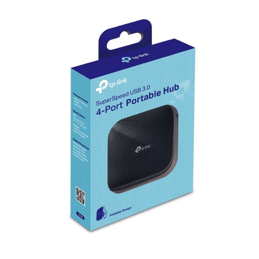 TP-Link UH400 interface hub USB 3.2 Gen 1 (3.1 Gen 1) Type-A 5000 Mbit/s Sort #5