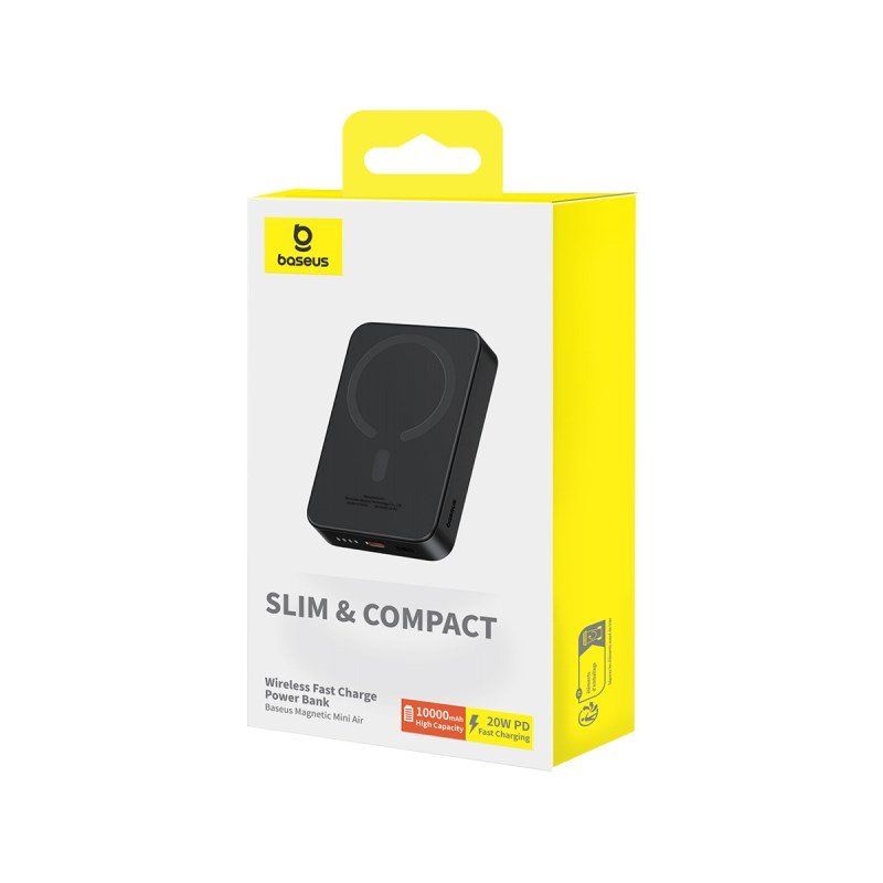 Baseus P10059001113-00 Lithium-polymer (LiPo) powerbank 10000 mAh Trdls opladning Sort #9