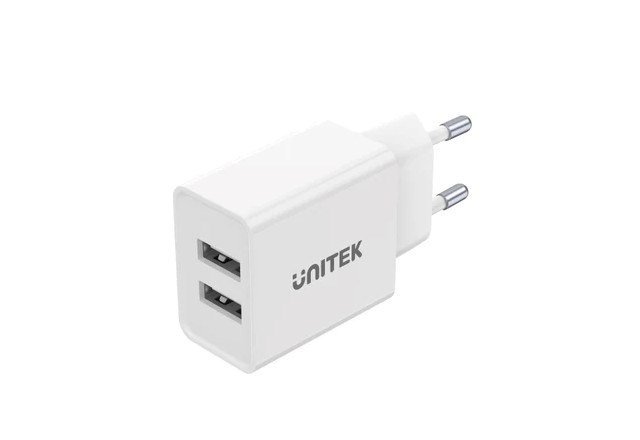 Unitek P1113A-EU - oplader 2X USB-A,12W, hvid #4