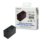 LogiLink CR0042 dockingstation Ledningsf�rt USB 3.2 Gen 1 (3.1 Gen 1) Type-A Sort #6