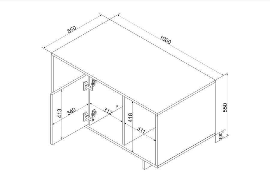 Cama Sofabord/plne ALMA 100x55xh55 kashmir #4