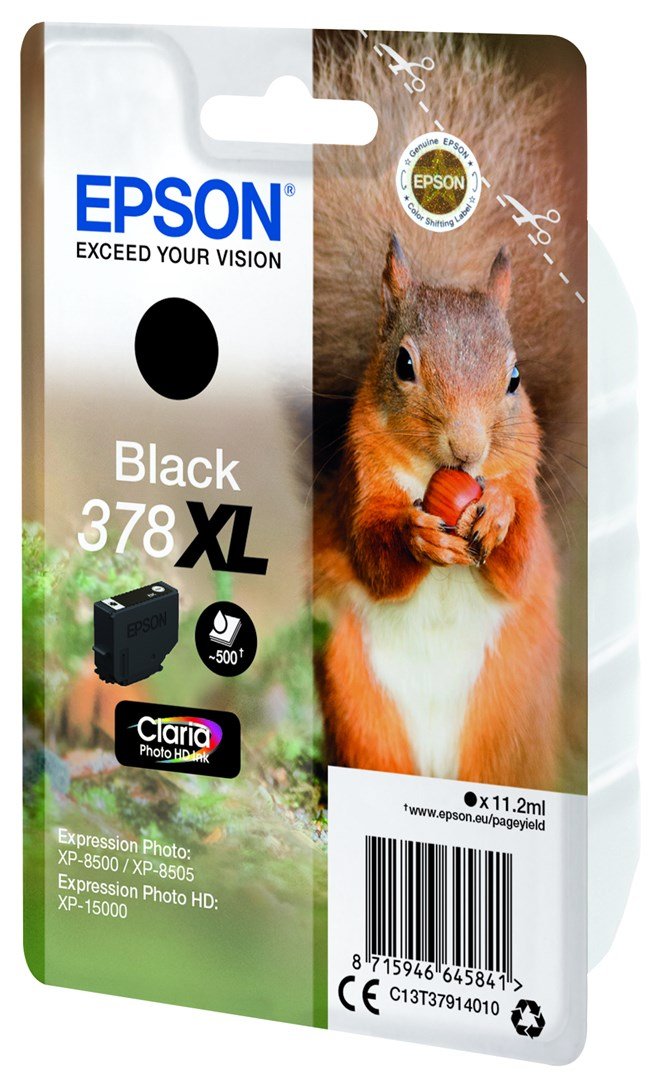 Epson Squirrel C13T37914020 blkpatron 1 stk Original Hjt (XL) udbytte Sort #3