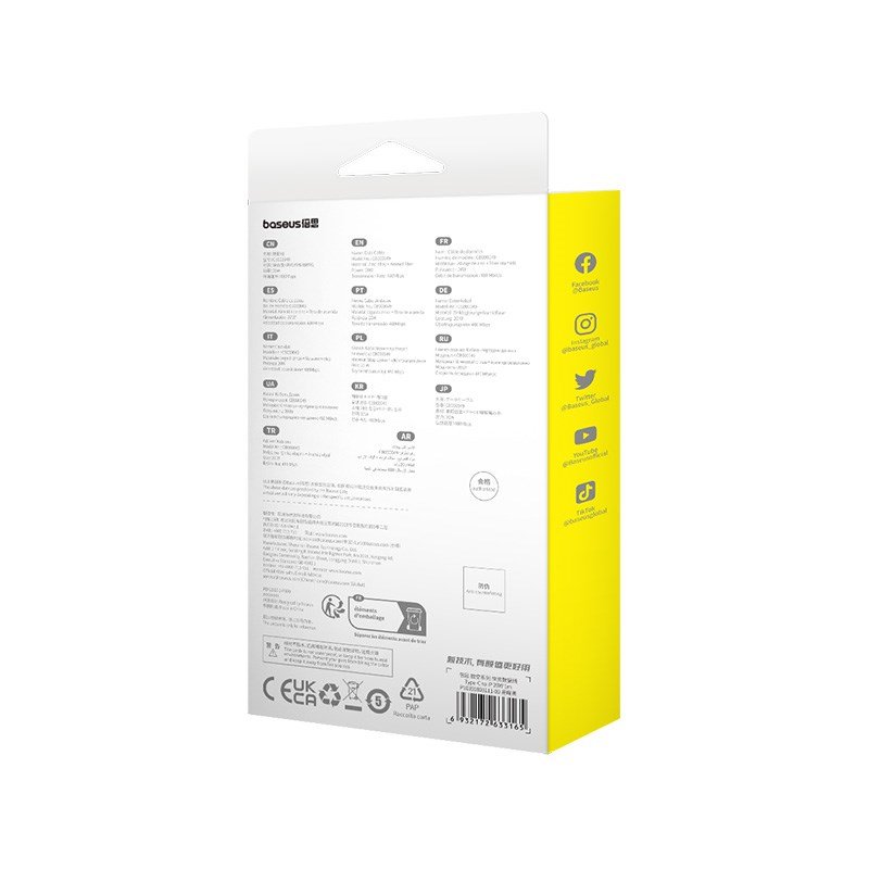 Baseus Unbreakable USB C til iP-kabel 1 m 20 W Sort #8
