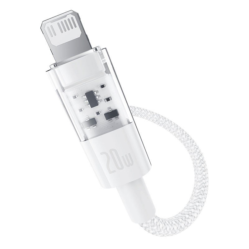 Baseus Gem USB-C til iP hurtigopladningskabel 1 m 20 W Hvid #6
