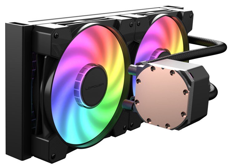 LC-Power LC-CC-280-B-ARGB Computerklesystem Processor Alt-i-en vskekler 14 cm Sort #4