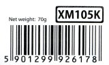 Extreme XM105K mus Ambidextrous RF trdlst Optisk 1000 dpi #4