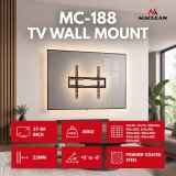 Maclean TV-beslag/oph�ng, maks. VESA 600x400, 37-86