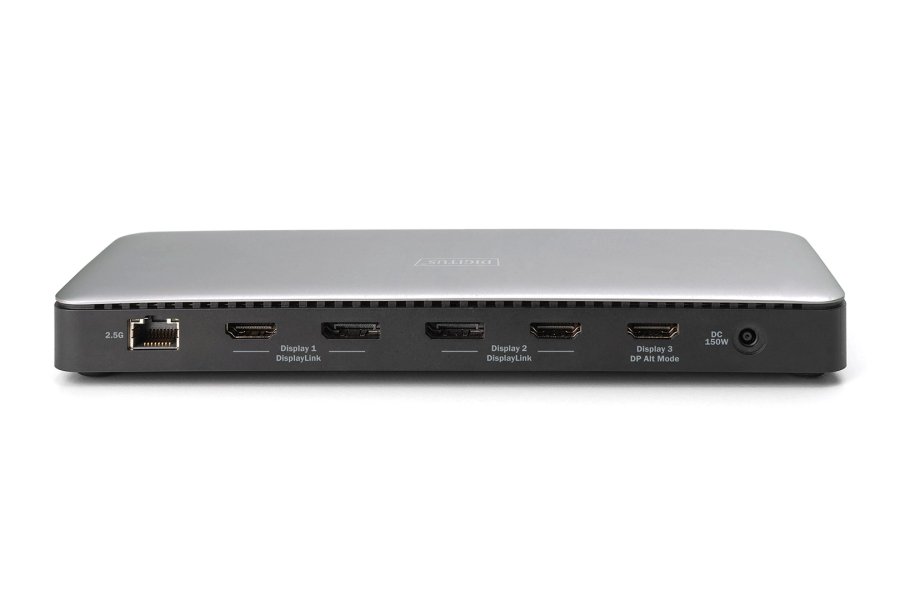 Digitus DA-70918 dockingstation Ledningsfrt USB 3.2 Gen 2 (3.1 Gen 2) Type-C Sort, Gr #7