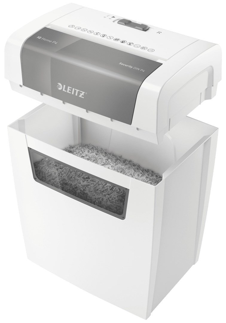Leitz IQ Home Shredder, P4, 6 ark, 15 l beholder #4