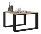 MODERN MINI bord 67x67x40 cm Sonoma-eg/Sort #2