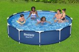 Bestway 56706 / 23 swimmingpool til over jorden Indrammet pool Rund 6473 L Bl� #8
