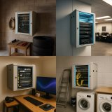 Extralink Cabinet rack EX.8574 400mm 600mm 450 mm hanging Openable 19'' 9U Vgmonteret stativ Gr #13