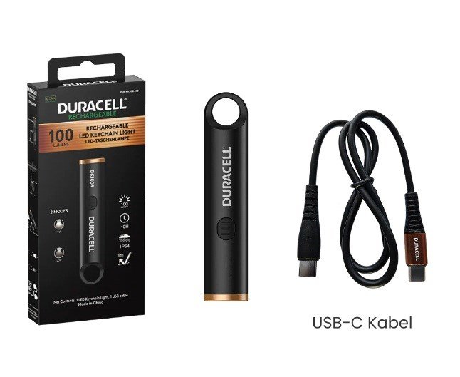 Duracell DK100R Lommelygte sort #4