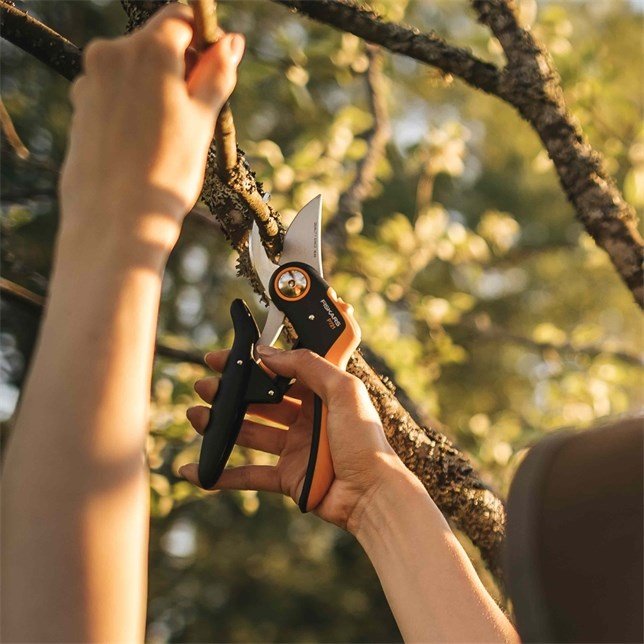 Fiskars Plus PowerLever P721 beskringssaks Aflede Sort, Orange #4