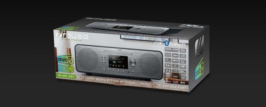 Muse M-885 DBT 80 W DAB, FM Sort MP3-afspilning #6