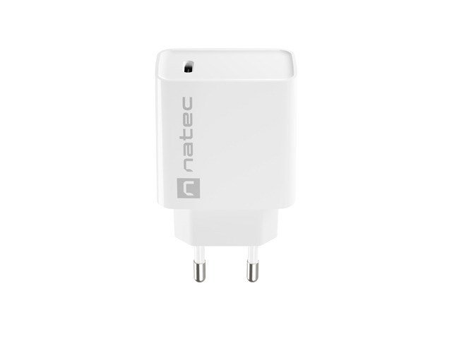 NATEC OPLADER RIBERA USB-C 20W PD HVID #6