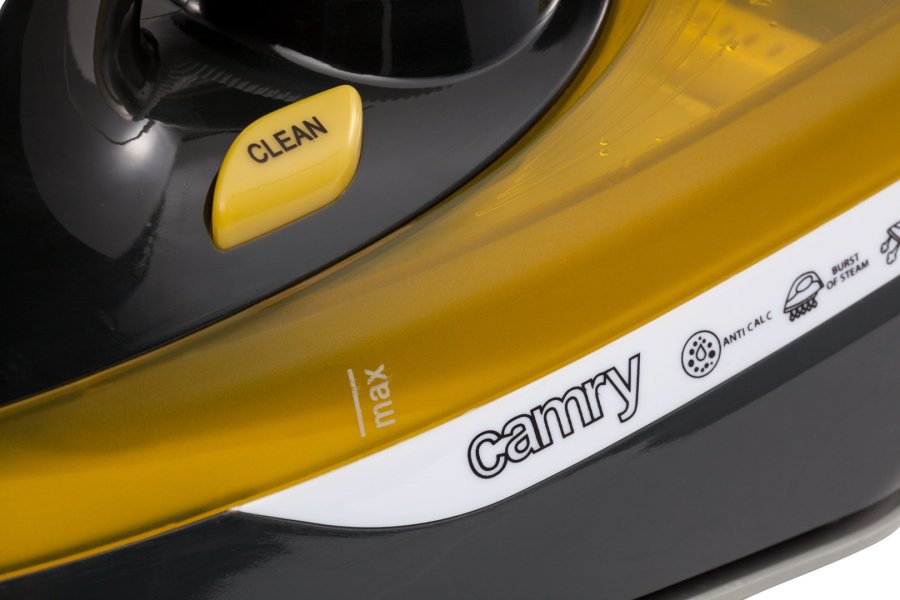 Camry Premium CR 5029 strygejern Dampstrygejern 2400 W Sort, Gul #9