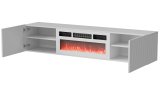 Cama RTV ROTA 183x35x37 hvid mat + hvid kaminplade #2