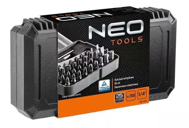 NEO TOOLS bits�t med holder, 38 dele #8