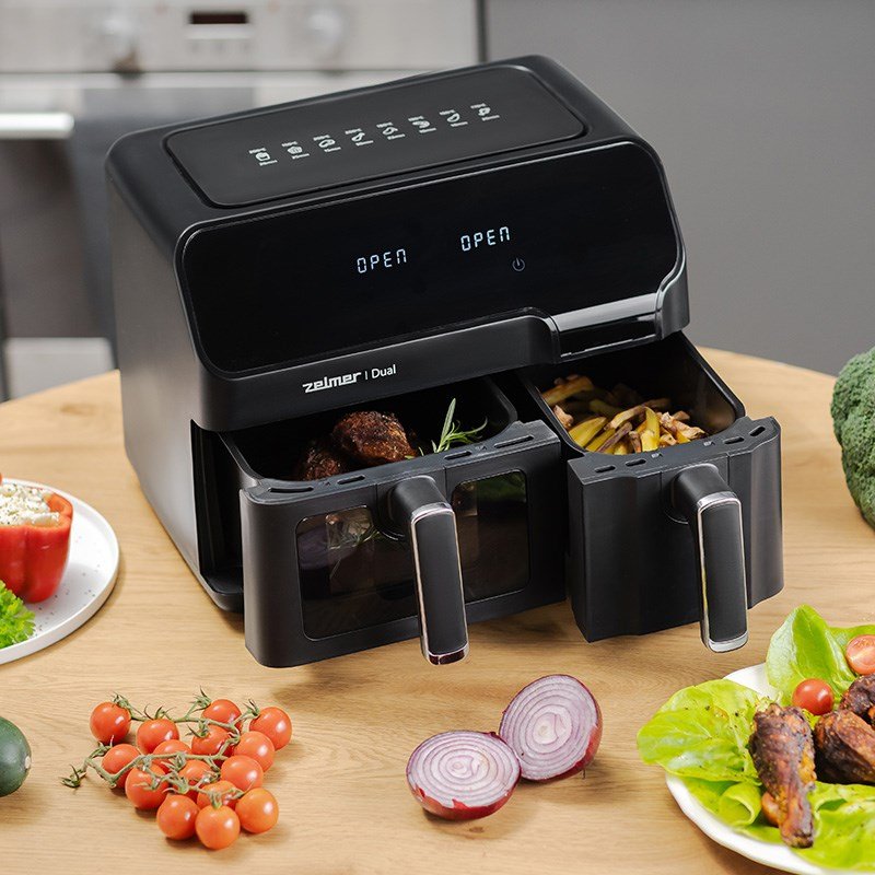 Zelmer ZAF9000 Air Fryer 5,5 l + 3,5 l 2700 W sort #15
