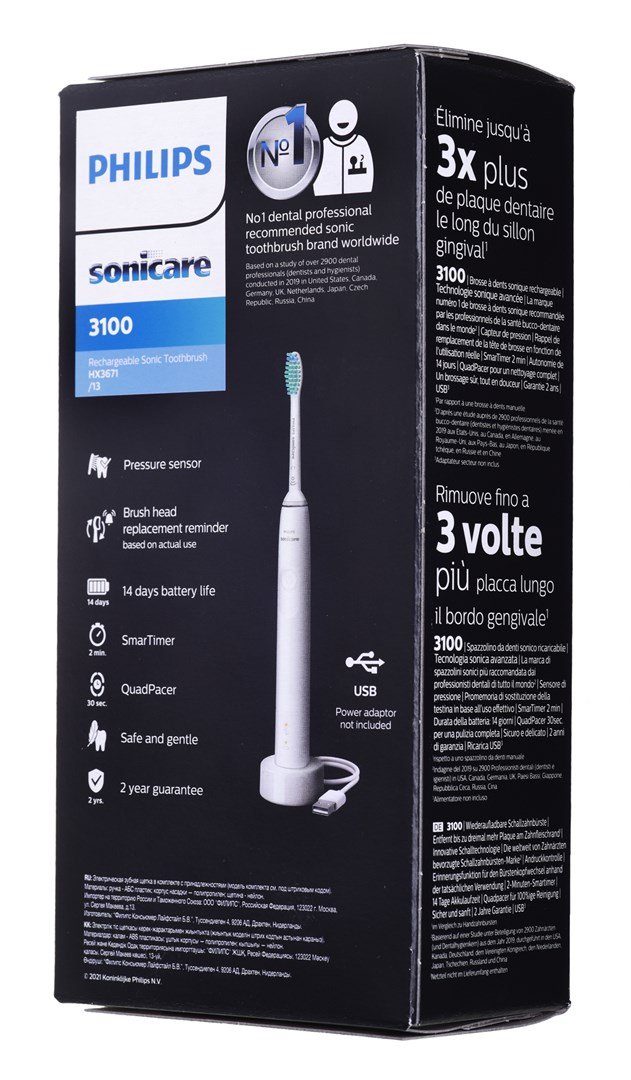 Philips 3100 series HX3671/13 Sonisk eltandbrste med sonisk teknologi #7