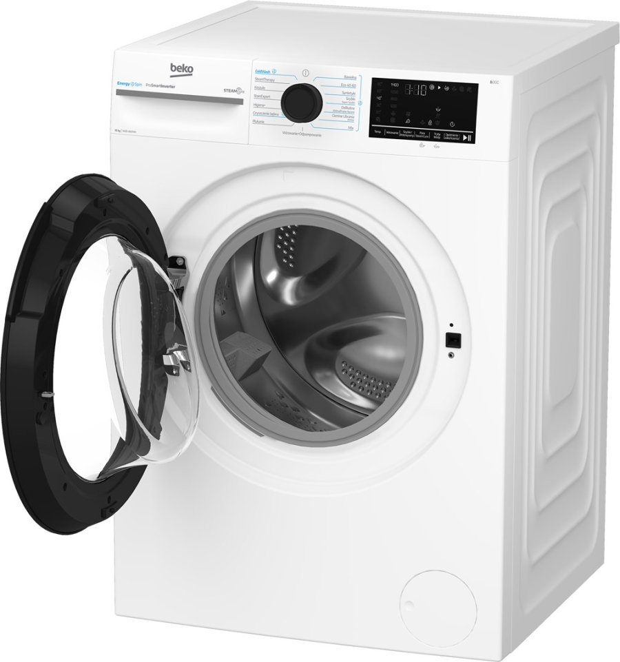Fritst�ende vaskemaskine BEKO BM3WFU410415W 10 kg 1400 o/min Damp CoolClean #3