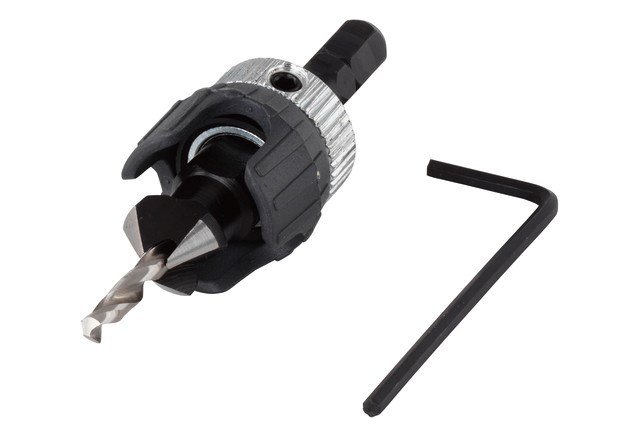 Wolfcraft 2544000 - Pilotbor med undersnkning og dybdestop 3.2-12mm #1