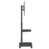 Stativ/vogn til tv Ergo-Office, maks. belastning 50 kg/5 kg hylde, maks. VESA 600x400, indbygget strmskinne, sort, ER-304 B #3