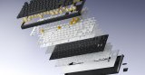 HATOR Skyfall Pro Wireless 80 tastatur Spil USB + RF Wireless + Bluetooth QWERTY US engelsk Sort, Gr� #11